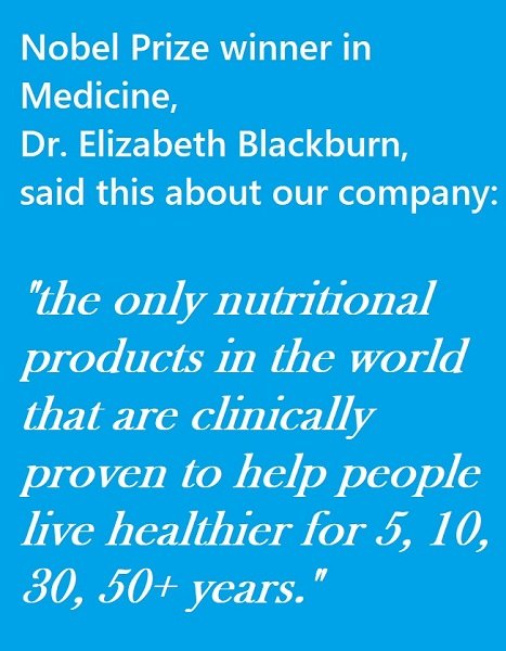 nobel prize winner Dr on shaklee product range